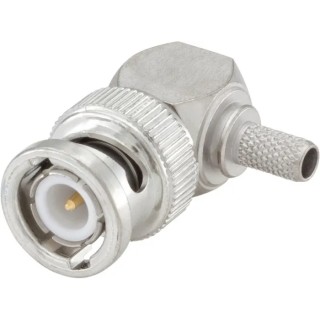 Rosenberger 51 Series 50 Ω BNC Coaxial Connector Cable Male, Right Angle Body, Crimp Termination 51S207-308N5