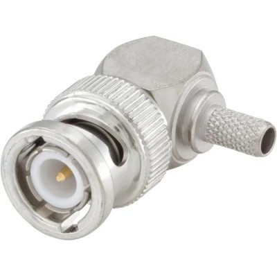 Rosenberger 51 Series 50 Ω BNC Coaxial Connector Cable Male, Right Angle Body, Crimp Termination 51S207-308N5