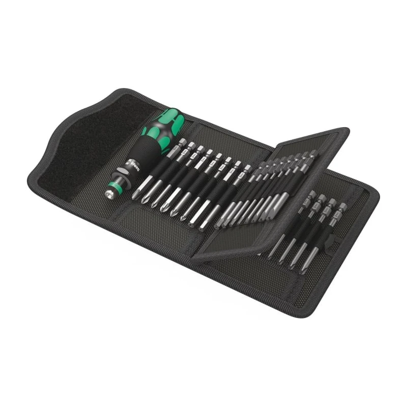 Wera Interchangeable Standard Screwdriver Set 33 Pieces, Hexagon, Phillips, Pozidriv, Torx, Tri-Wing, Slotted 05059297001
