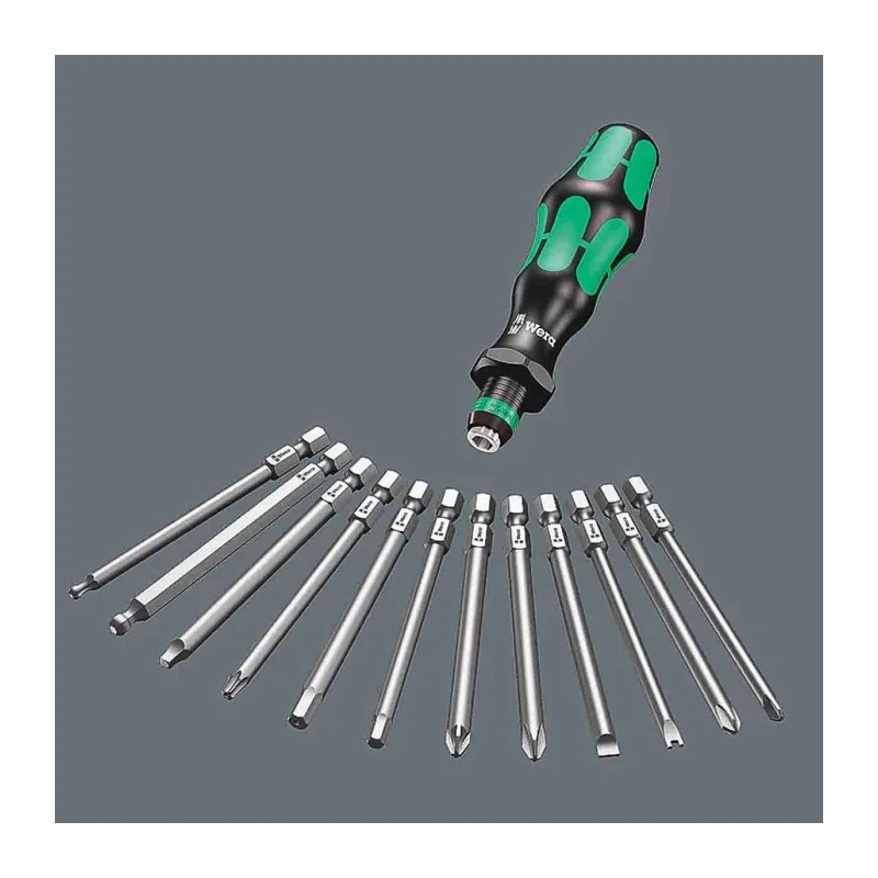 Wera Interchangeable Standard Screwdriver Set 33 Pieces, Hexagon, Phillips, Pozidriv, Torx, Tri-Wing, Slotted 05059297001