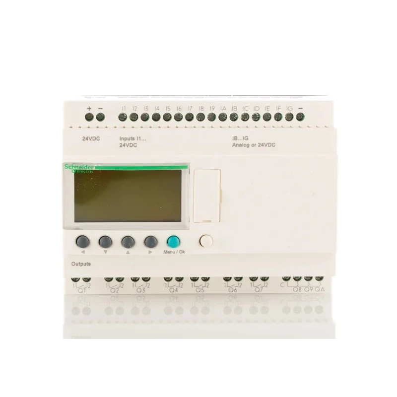 Schneider Electric Zelio Logic Series Logic Module, 12-Input, Discrete and Analogue Input, 8 Relay Outputs, 24V DC SR2B201BD