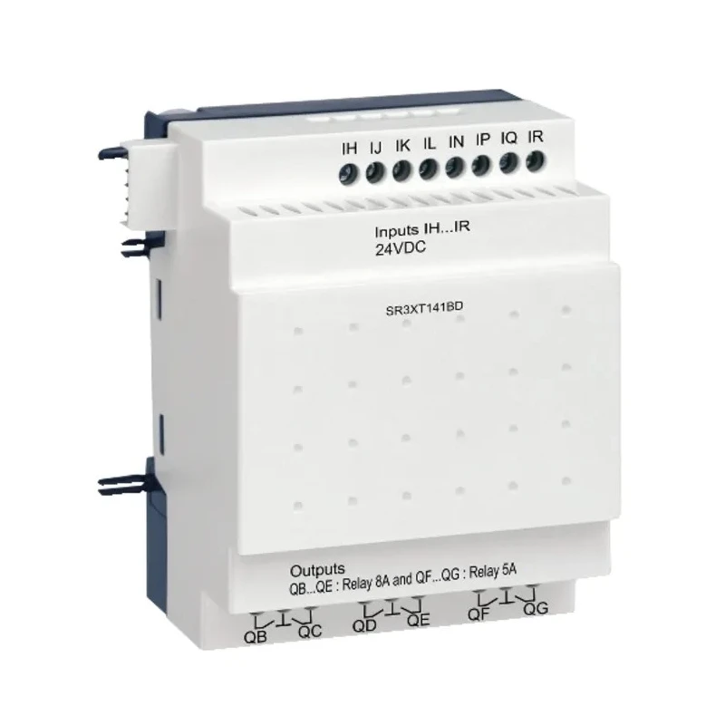 Schneider Electric Zelio Logic Series I/O Module 24V DC Supply 8 Inputs Discrete Input 6 Relay Outputs SR3XT141BD