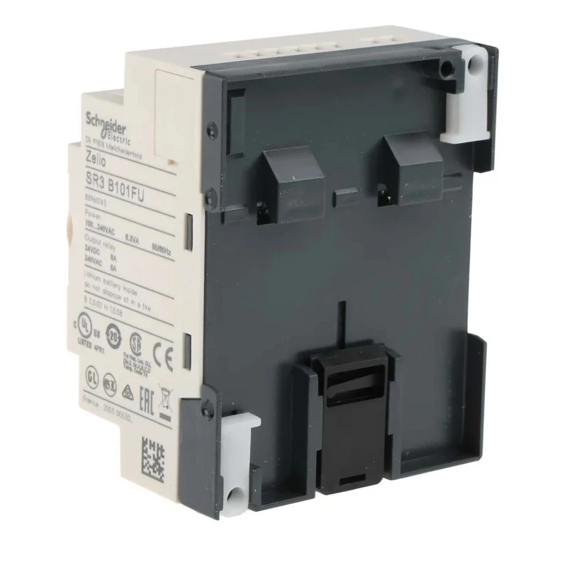 Schneider Electric Zelio Logic Series Logic Module, 6 Inputs, 4 Relay Outputs, Discrete Input, 100-240V AC SR3B101FU