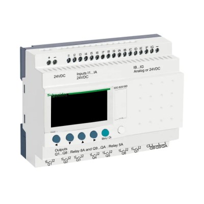 Schneider Electric Zelio Logic Series Logic Module, 16 Inputs, Analogue Input, 10 Relay Outputs, 24V DC SR3B261BD