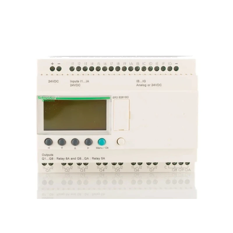Schneider Electric Zelio Logic Series Logic Module, 16 Inputs, Analogue Input, 10 Relay Outputs, 24V DC SR3B261BD