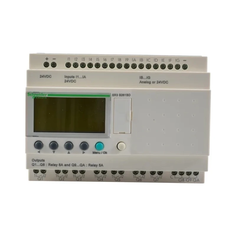 Schneider Electric Zelio Logic Series Logic Module, 16 Inputs, Analogue Input, 10 Relay Outputs, 24V DC SR3B261BD