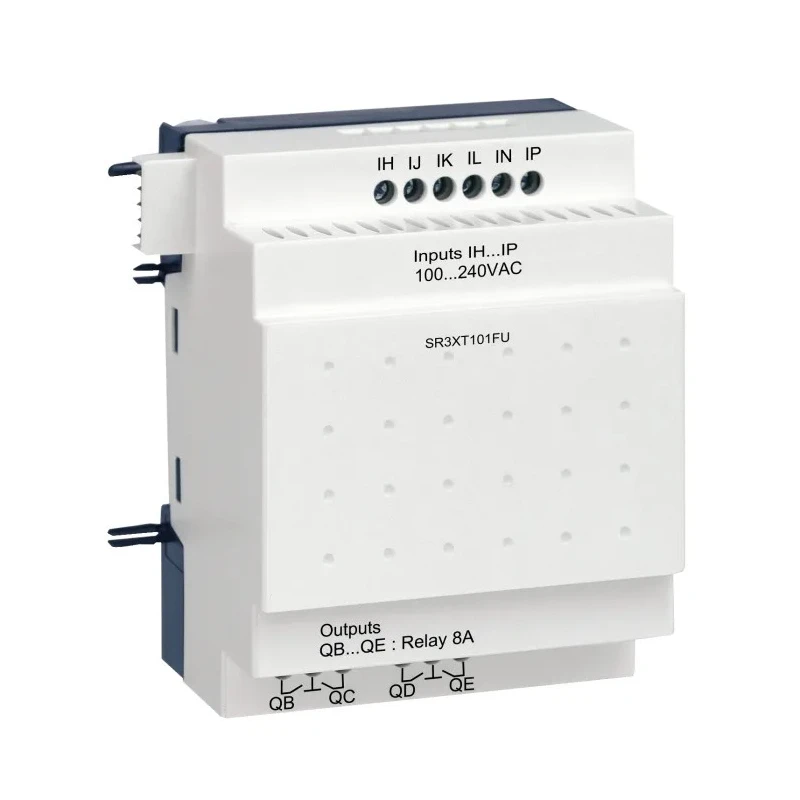 Schneider Electric Zelio Logic Series I/O Module, 6-Input Discrete Input, 4 Relay Outputs, 100-240V AC SR3XT101FU