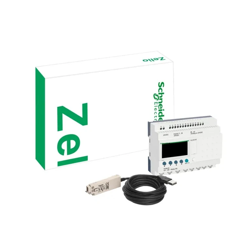 Schneider Electric Zelio Logic 2 Series PLC CPU, 8-Input, Digital and Analogue Inputs, 4 Relay Outputs SR2PACKBD