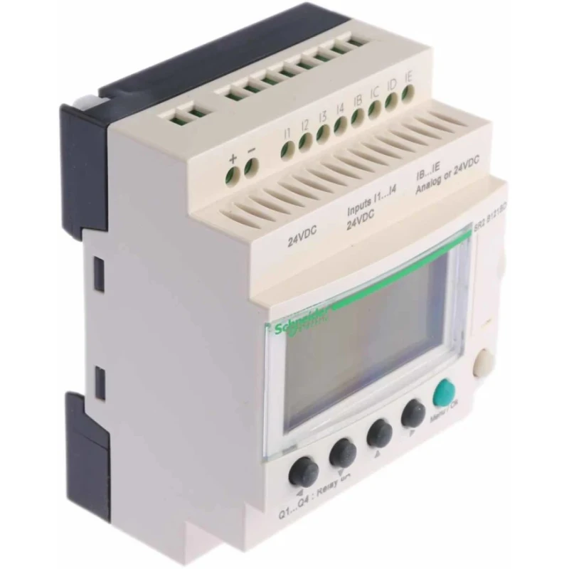 Schneider Electric Zelio Logic 2 Series PLC CPU, 8-Input, Digital and Analogue Inputs, 4 Relay Outputs SR2PACKBD