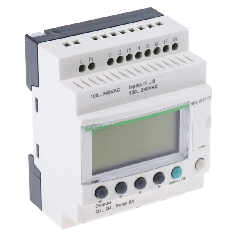 Schneider Electric Zelio Logic Series PLC CPU, 8-Input Digital, 4 Relay Outputs SR2PACKFU