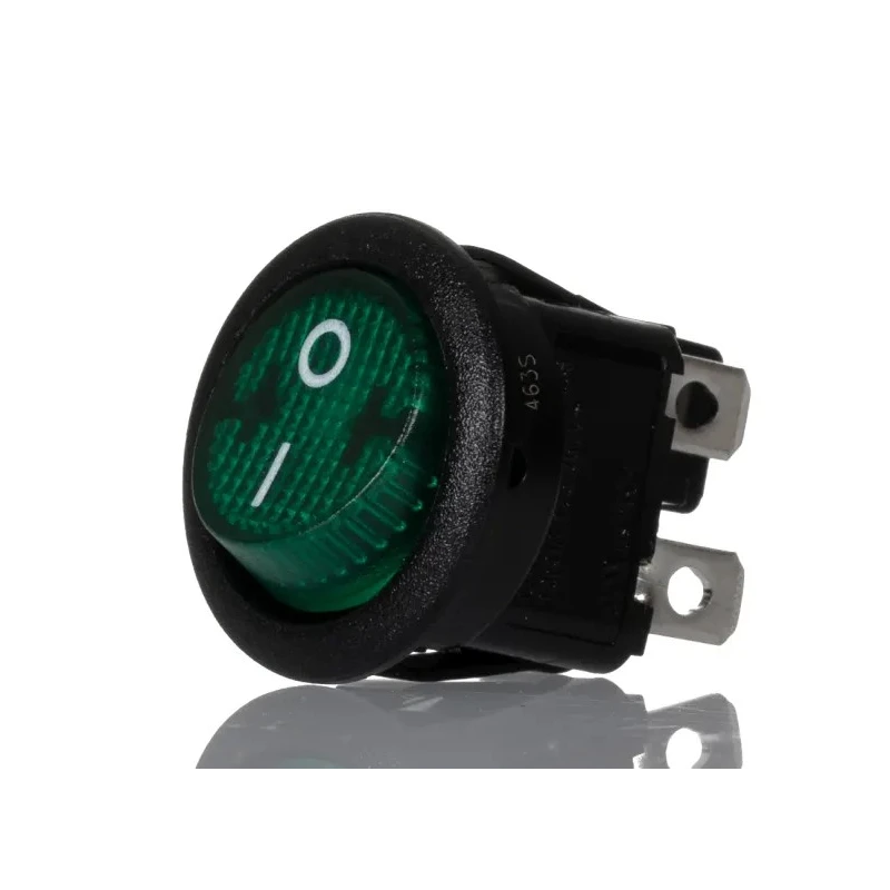 APEM Illuminated DPST On-Off On-Off Rocker Switch Panel 12A 28V DC IP66 MR210R5LBG
