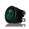 APEM Illuminated DPST On-Off On-Off Rocker Switch Panel 12A 28V DC IP66 MR210R5LBG