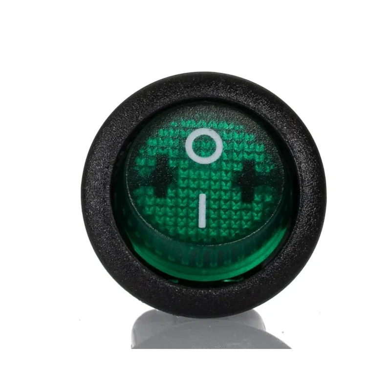 APEM Illuminated DPST On-Off On-Off Rocker Switch Panel 12A 28V DC IP66 MR210R5LBG