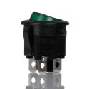APEM Illuminated DPST On-Off On-Off Rocker Switch Panel 12A 28V DC IP66 MR210R5LBG