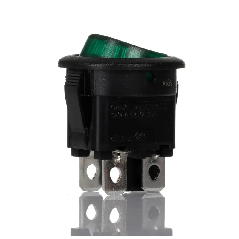 APEM Illuminated DPST On-Off On-Off Rocker Switch Panel 12A 28V DC IP66 MR210R5LBG