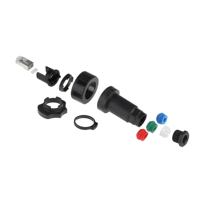 Bulgin Buccaneer Series RJ45 Connector Male Cable Cat5e Shielded Straight 1 Port 8 Way PX0834/B