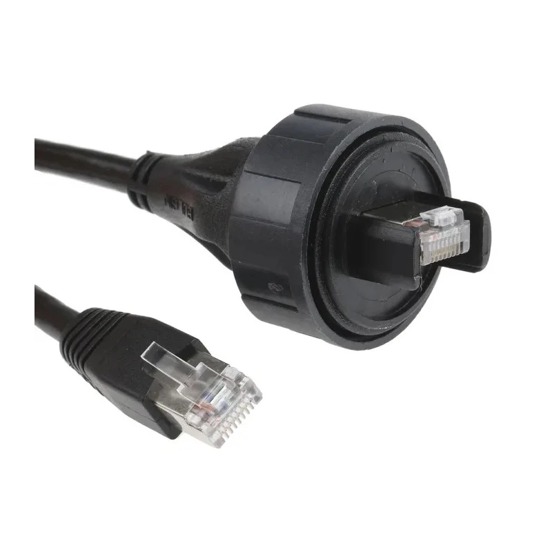 Bulgin Buccaneer for Data Cat5e Ethernet Cable, 3 m, Screened, Shielded, Black Polyurethane Jacket 
