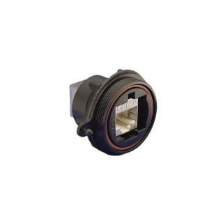 Bulgin Buccaneer Series RJ45 Connector Female, Panel Mount, Cat5e Cat6a Shielded Straight 1 Port 8 Way 