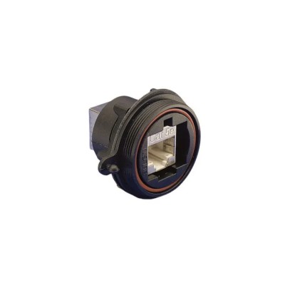 Bulgin Buccaneer Series RJ45 Connector Female, Panel Mount, Cat5e Cat6a Shielded Straight 1 Port 8 Way 