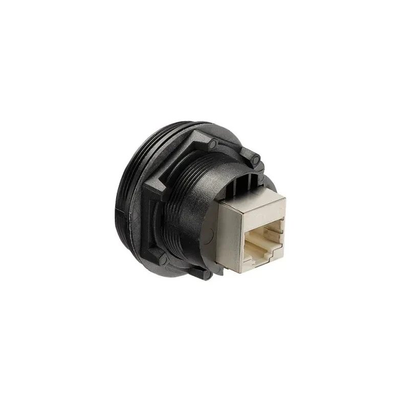 Bulgin Buccaneer Series RJ45 Connector Female, Panel Mount, Cat5e Cat6a Shielded Straight 1 Port 8 Way 