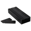 RS PRO Black Anodised Aluminium Instrument Case 40 mm Height x 200 mm Length x 81.4 mm Width 468-7140