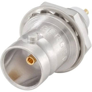 Rosenberger 71 Series Coaxial Connector Panel Mount Female BNC 75 Ω Straight Body Solder 71K504-200N5