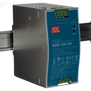 RS PRO DIN Rail Switched Mode Power Supply 48 V dc, 5 A, 240 W NDR-240-48