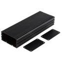 RS PRO Black Anodised Aluminium Instrument Case 40 mm Height, 81.4 mm Width, 225 mm Length 468-7162