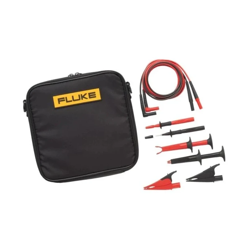 Fluke Multimeter Test Lead Kit with Carry Case, 1kV Safety Voltage, CAT III CAT IV TLK-220