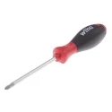 Wiha Pozidriv Screwdriver PZ2 Tip 100 mm Blade Bi-Material Handle 218mm Overall 00772