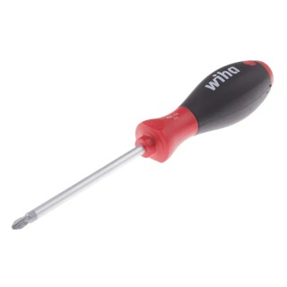 Wiha Pozidriv Screwdriver PZ2 Tip 100 mm Blade Bi-Material Handle 218mm Overall 00772