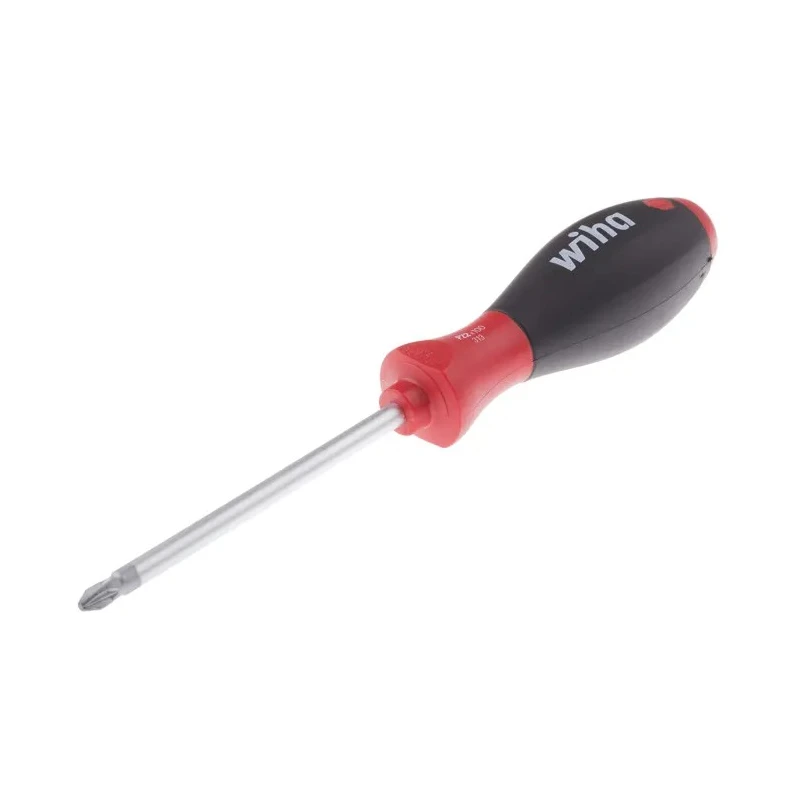 Wiha Pozidriv Screwdriver PZ2 Tip 100 mm Blade Bi-Material Handle 218mm Overall 00772