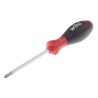 Wiha Pozidriv Screwdriver PZ2 Tip 100 mm Blade Bi-Material Handle 218mm Overall 00772