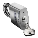 ABUS Titanium Safety Padlock, Keyed Alike, 11 mm Shackle Diameter, 25 mm Shackle Length, 60 mm Width, Weatherproof 70880