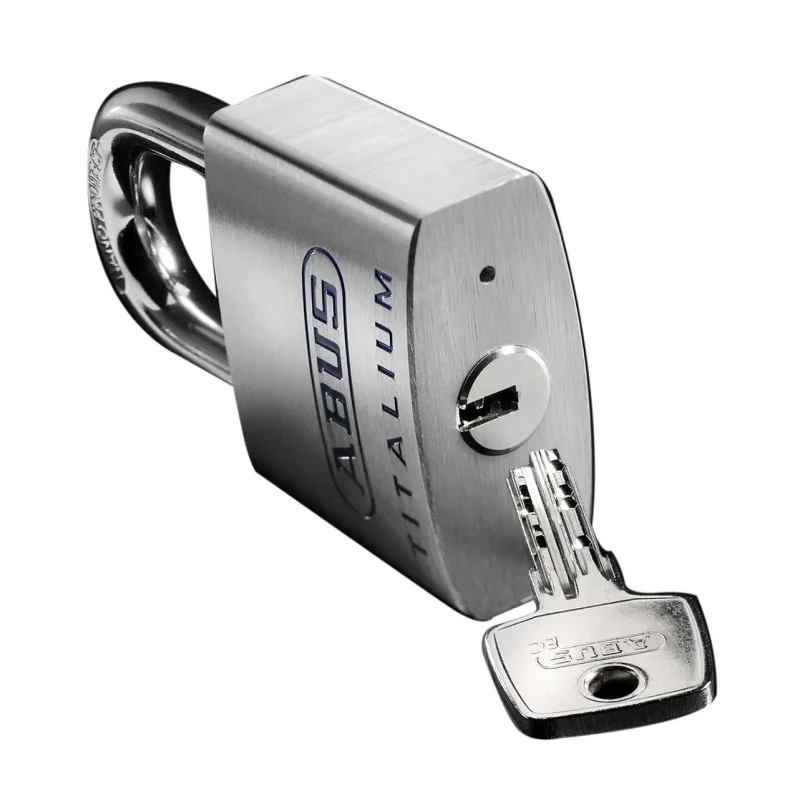 ABUS Titanium Safety Padlock, Keyed Alike, 11 mm Shackle Diameter, 25 mm Shackle Length, 60 mm Width, Weatherproof 70880