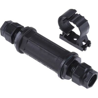 RS PRO Black Nylon Junction Box IP68 5 Terminals IECEx 130 mm Length 32 mm Height IP68 Rated IP68