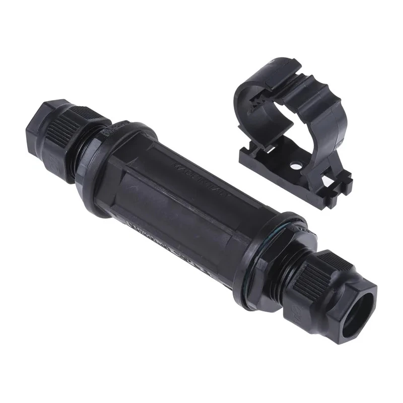 RS PRO Black Nylon Junction Box IP68 5 Terminals IECEx 130 mm Length 32 mm Height IP68 Rated IP68