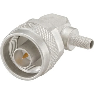 Rosenberger N Series Coaxial Connector Cable Male, 50 Ω, Right Angle Body 53S205-308N5