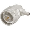 Rosenberger N Series Coaxial Connector Cable Male, 50 Ω, Right Angle Body 53S205-308N5
