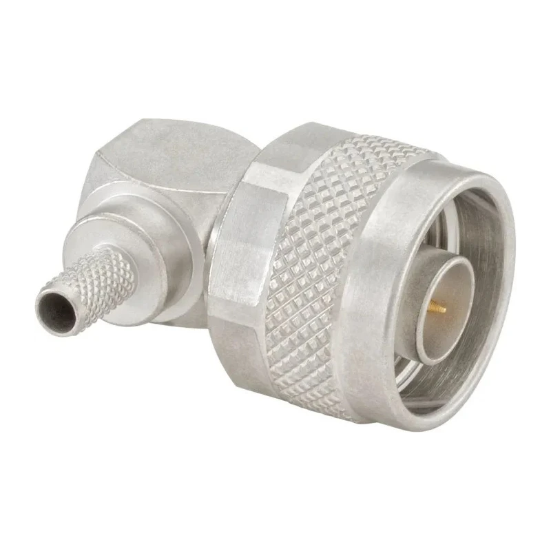 Rosenberger N Series Coaxial Connector Cable Male, 50 Ω, Right Angle Body 53S205-308N5