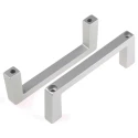 nVent SCHROFF Aluminium Front Handle for Use with 19 in Desktop Case 3U Rack Unit 20860-258