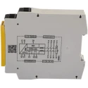 Wieland 24V ac/dc Safety Relay with 3 Safety Contacts, 1 Auxiliary Contact, Manual Reset, DIN Rail Mount R1.188.1810.0