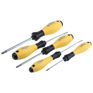 Wiha Phillips Slotted Standard Screwdriver Set 5-Piece ESD Safe, IEC 61340-5-1, Germany 27252