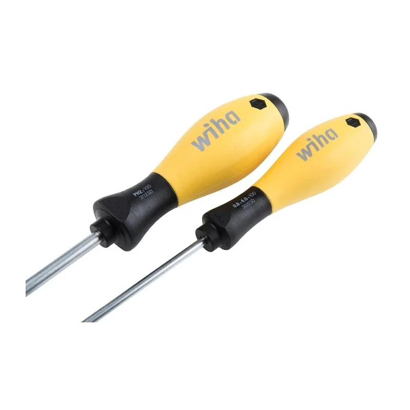 Wiha Phillips Slotted Standard Screwdriver Set 5-Piece ESD Safe, IEC 61340-5-1, Germany 27252