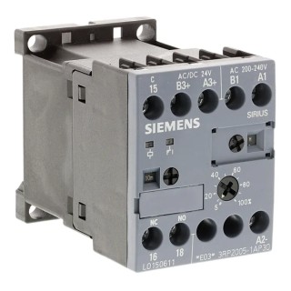 Siemens Multifunction DIN Rail Timer Relay, 1-Contact SPDT, 125 V dc, 110/24/240 V ac, 0.05 to 100 min/h/s 3RP2005-1AP30