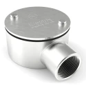 RS PRO Conduit Satin Conduit Fitting 25 mm Nominal Size M4 Thread 316 Stainless Steel IP67 Rating 471-1237