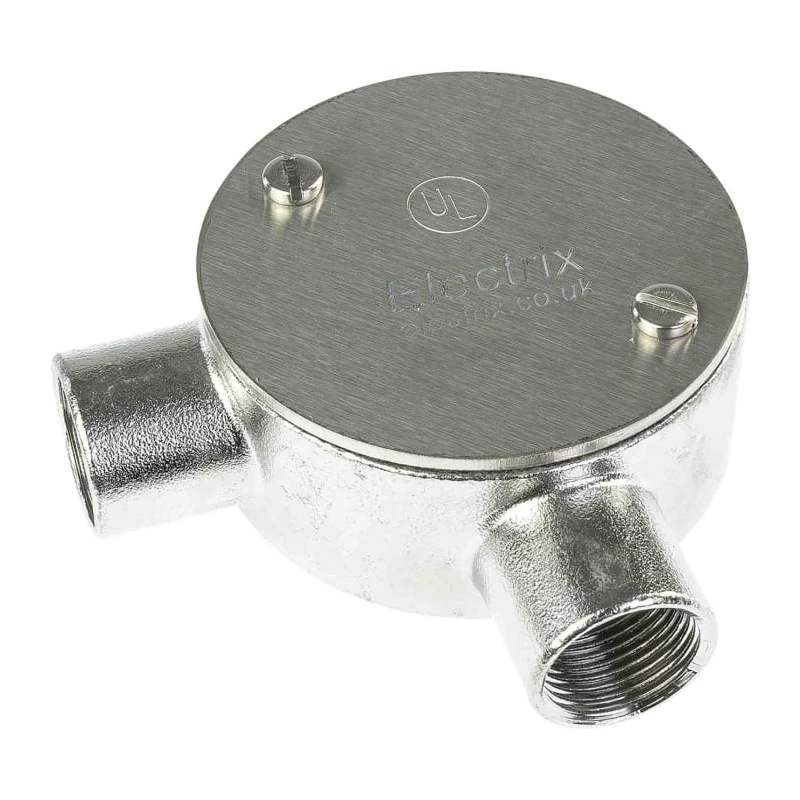 RS PRO Satin Finish 316 Stainless Steel Conduit Fitting 20 mm Nominal Size, 1.5 mm Thread, IP67 Rated 471-1265