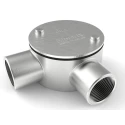 RS PRO Conduit Satin Conduit Fitting 25 mm Nominal Size M4 Thread 316 Stainless Steel IP67 Rated 471-1271