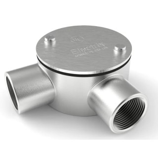 RS PRO Conduit Satin Conduit Fitting 25 mm Nominal Size M4 Thread 316 Stainless Steel IP67 Rated 471-1271