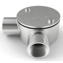 RS PRO Conduit Satin Conduit Fitting 25 mm Nominal Size M4 Thread 316 Stainless Steel IP67 Rated 471-1271